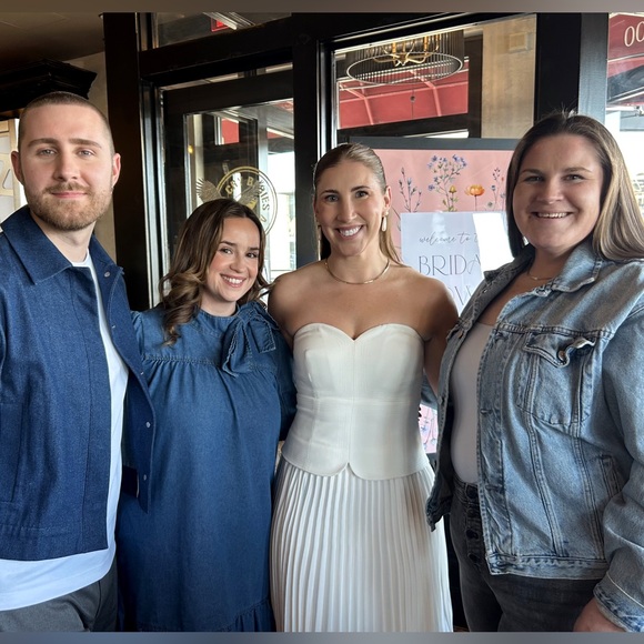 ANTONIO MELANI Strapless Cream Dress - Picture 3 of 6